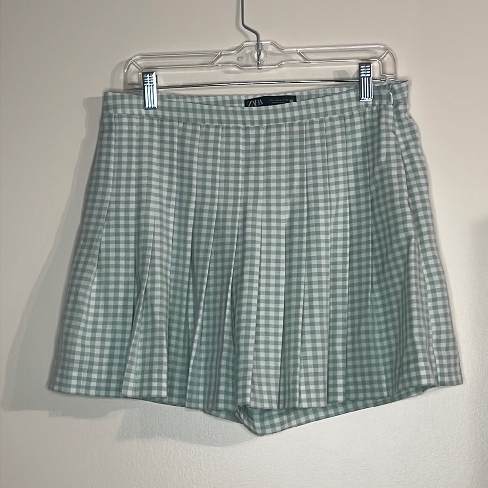 Zara Gingham Skort